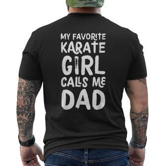 My Favorite Karate Girl Calls Me Dad Sports Men's T-shirt Back Print - Seseable