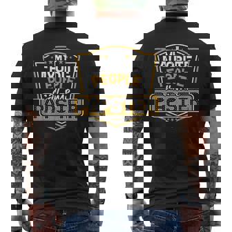 My Favorite People Call Me Papster Christmas Grandpa Men's Back Print T-shirt | Mazezy