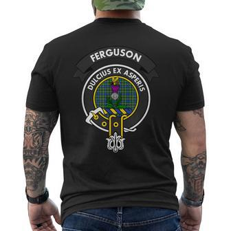 Ferguson Clan Badge - Scottish Tartan Men's T-shirt Back Print - Seseable