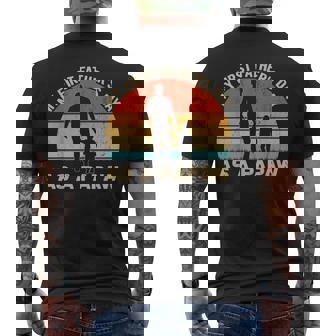 My First Fathers Day As A Papaw New Grandpa Fathers Day Men's Back Print T-shirt | Mazezy