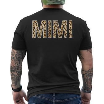 First Name Mimi Cheetah Art Men's T-shirt Back Print - Seseable