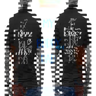 My Fishing Buddy Calls Me Dad Fish Lover Reel Men's Back Print T-shirt | Mazezy
