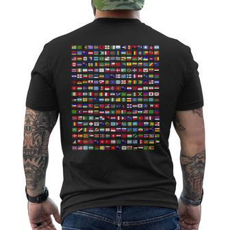 Flags Of The Countries Of The World 287 Flag International Men's Back Print T-shirt | Mazezy
