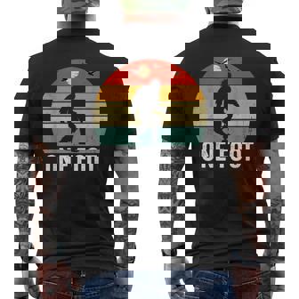 Foot Ampu Funny Ampu Big Foot Limb Loss Awareness Men's Crewneck Short Sleeve Back Print T-shirt | Mazezy