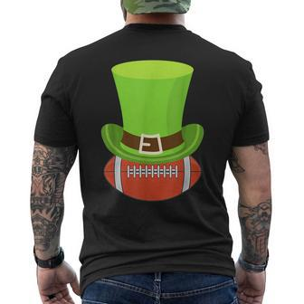 Football Green St Patricks Day Sports For Coach Men's Back Print T-shirt | Mazezy