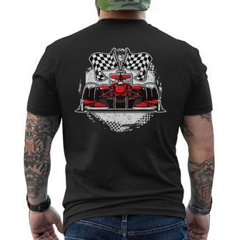 Formula Racing Race Car Lovers Fan Supporter Mens Back Print T-shirt - Thegiftio UK