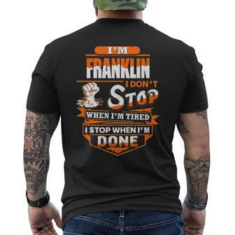 Franklin Name Gift Im Franklin Mens Back Print T-shirt - Seseable