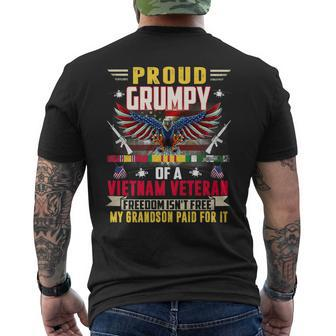 Freedom Isnt Free - Proud Grumpy Of A Vietnam Veteran Men's T-shirt Back Print - Seseable