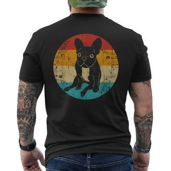 French Bulldog Retro Vintage Bulldog Men's T-shirt Back Print - Seseable