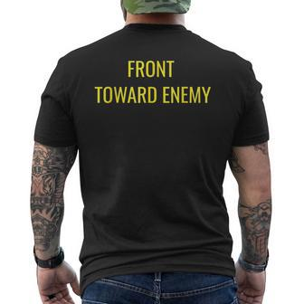 Front Toward Enemy Military Front Towar Trending Mens Back Print T-shirt | Mazezy