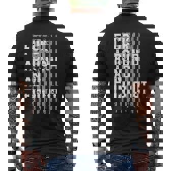 Fuck Around And Find Out American Flag 4Th Of July Fafo Men's Back Print T-shirt | Mazezy