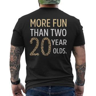 More Fun Than Two 20 Year 40 Classic 1982 Men's Back Print T-shirt | Mazezy