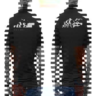 Funny Auto Mechanic Evolution Car Mechanic Mens Back Print T-shirt | Mazezy