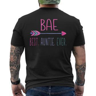 Funny Bae Design Best Auntie Ever For Favorite Aunt Mens Back Print T-shirt - Seseable