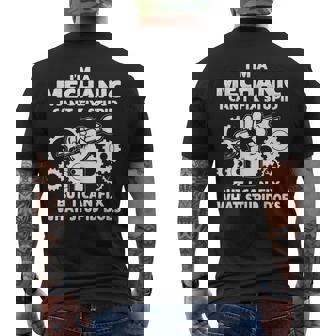 Funny Car Mechanic Engineer Men Women Dad Auto Mechanic Mens Back Print T-shirt | Mazezy