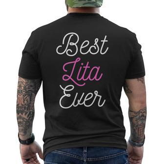Funny Cute Best Lita Ever Cool Funny Mothers Day Gift Mens Back Print T-shirt - Seseable