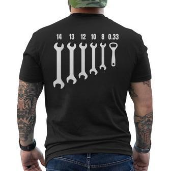 Funny Mechanic Metal Worker Engineer Wrench 033 Beer Opener Mens Back Print T-shirt