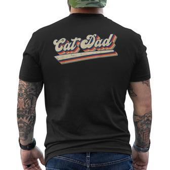 Funny Retro Cat Saying & Best Cat Dad Ever Gift For Mens Mens Back Print T-shirt - Seseable
