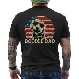 Funny Vintage Doodle Dad Aussie Doodle & Goldendoodle Gift For Mens Mens Back Print T-shirt | Mazezy