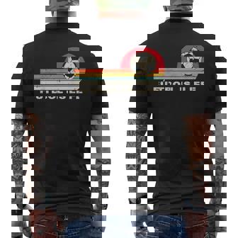 Futbol Is Life Football Lovers Soccer Vintage Retro Men's Back Print T-shirt | Mazezy