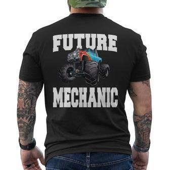 Future Mechanic Costume Monster Truck Adults & Kids Mens Back Print T-shirt | Mazezy