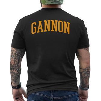 Gannon Athletic Arch College University Style Men's T-shirt Back Print - Seseable