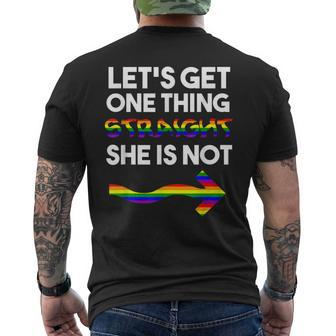 Gay Couple Matching Outfit Lesbian Couple Pride Lgbtq Men's T-shirt Back Print - Seseable