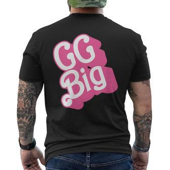 Gg Grand Big Pledge Rush Alumnae Sorority Vintage Pink Men's T-shirt Back Print - Seseable