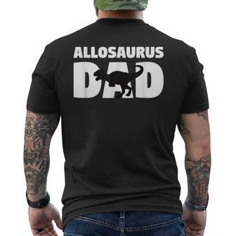 Gift For Paleontologist Allosaurus Dad Father Dinosaur Mens Back Print T-shirt | Mazezy
