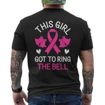 This Girl Got To Ring The Bell Chemo Grad Breast Cancer Men's Back Print T-shirt | Mazezy