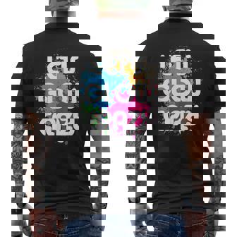 Lets Glow Crazy 80S Party Glow Party 80S Glow Party Squad Men's Back Print T-shirt | Mazezy