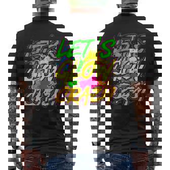 Lets Glow Crazy Party Boys Girls 80S Party Outfit Men's Back Print T-shirt | Mazezy