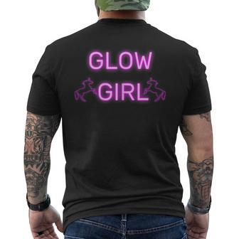 Glow Girl Glow Party Retro 80Er Costume Dance Party Men's Back Print T-shirt | Mazezy