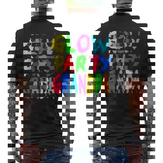 Glow Party Father Day - Glow Party Glow Party Grandpa Men's Back Print T-shirt | Mazezy