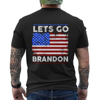 Lets Go Brandon Usa Flag Lgb United States Men's T-shirt Back Print - Thegiftio UK