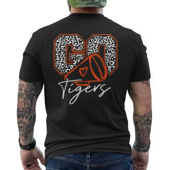 Go Cheer Tigers Football Men's T-shirt Back Print - Seseable