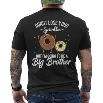 Im Going To Be A Big Brother Pregnancy Announcement Quote Men's Back Print T-shirt | Mazezy