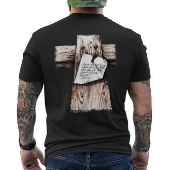 Gone To See Dad Were Fixin A Place For You Be Back Soon Men's T-shirt Back Print - Thegiftio UK