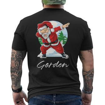 Gorden Name Gift Santa Gorden Mens Back Print T-shirt - Seseable