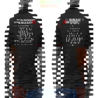 Granddaddy The Man The Myth The Legend V2 Granddaddy Gift For Mens Mens Back Print T-shirt | Seseable CA