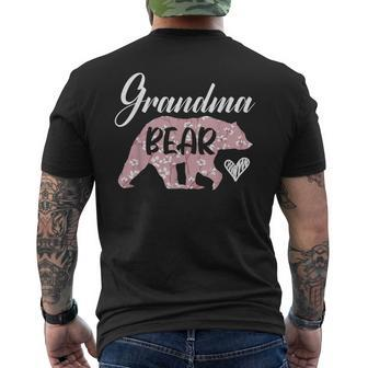 Grandma Bear Lover Grandmother Granny Grandparents Day Mens Back Print T-shirt - Seseable