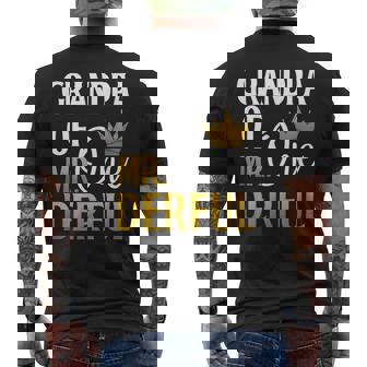 Grandpa Of Mr Onederful 1St Birthday Fathers Day Party Men's Back Print T-shirt | Mazezy