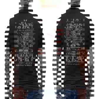 Grandpa Veteran Nothing Scares Me Im A Grandpa And Veteran Men's Back Print T-shirt | Mazezy
