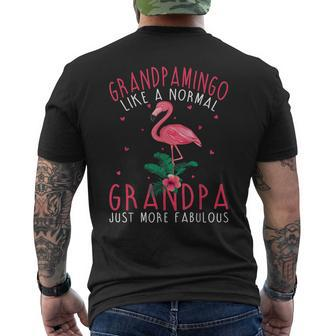 Grandpamingo Like A Normal Grandpa Just More Fabulous Mens Back Print T-shirt | Mazezy
