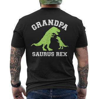Grandpasaurus Rex Dinosaur For Grandpa Men's Back Print T-shirt | Mazezy