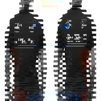 Greece SportsSoccer Jersey Flag Football Greek Men's Back Print T-shirt | Mazezy