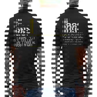 Gross Name Gift Im Gross Im Never Wrong Mens Back Print T-shirt - Seseable