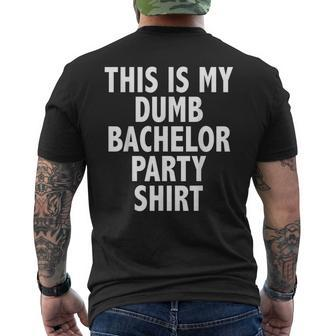 Group Bachelor Party Bachelor Party Apparel Men's T-shirt Back Print - Seseable
