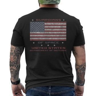 Guardians Of Space Defense Department Usa Military Force Mens Back Print T-shirt | Mazezy AU