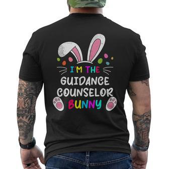 Im The Guidance Counselor Bunny Ears Easter Day Rabbit Men's Back Print T-shirt | Mazezy